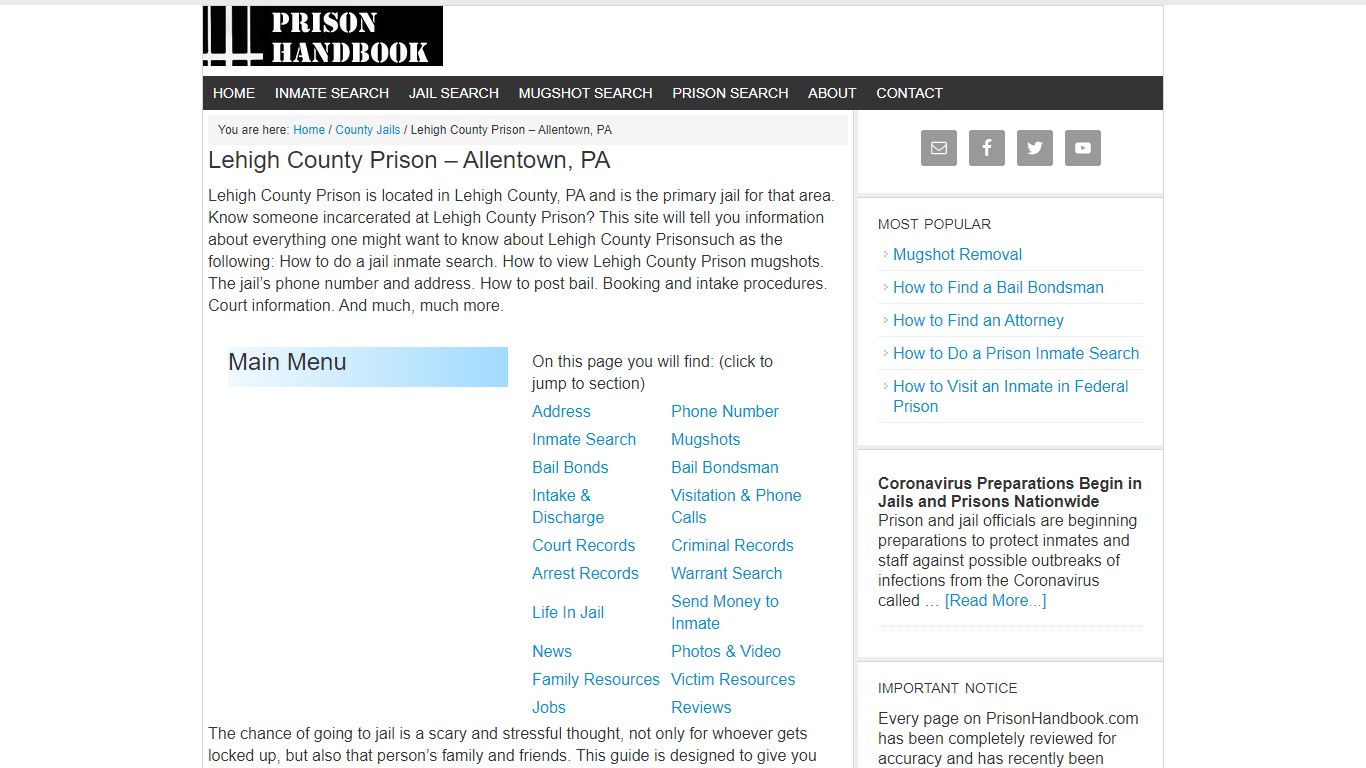 Lehigh County Prison – Allentown, PA